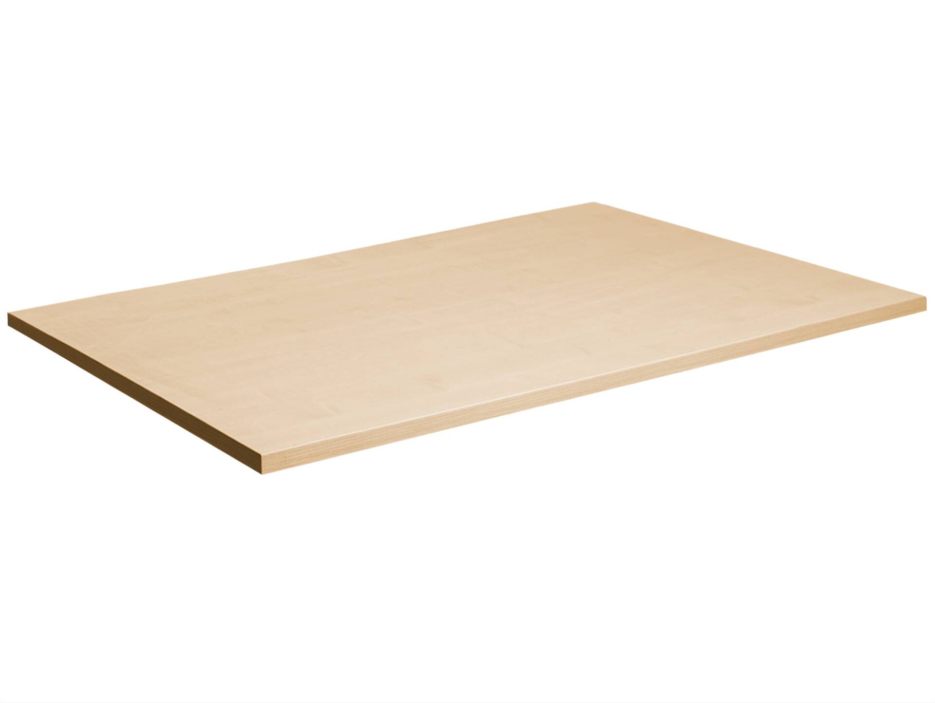 OFFICE ONE Schreibtischplatte, Material Dekorspanplatte | ahornfarbig 120x80 cm